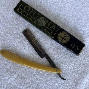 Vintage Fontana Straight Razor FONTANA SOLINGEN 42 5/8 Wheeler‎ with Box